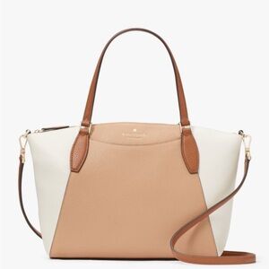 Kate Spade Monica Satchel in Light Fawn Multi